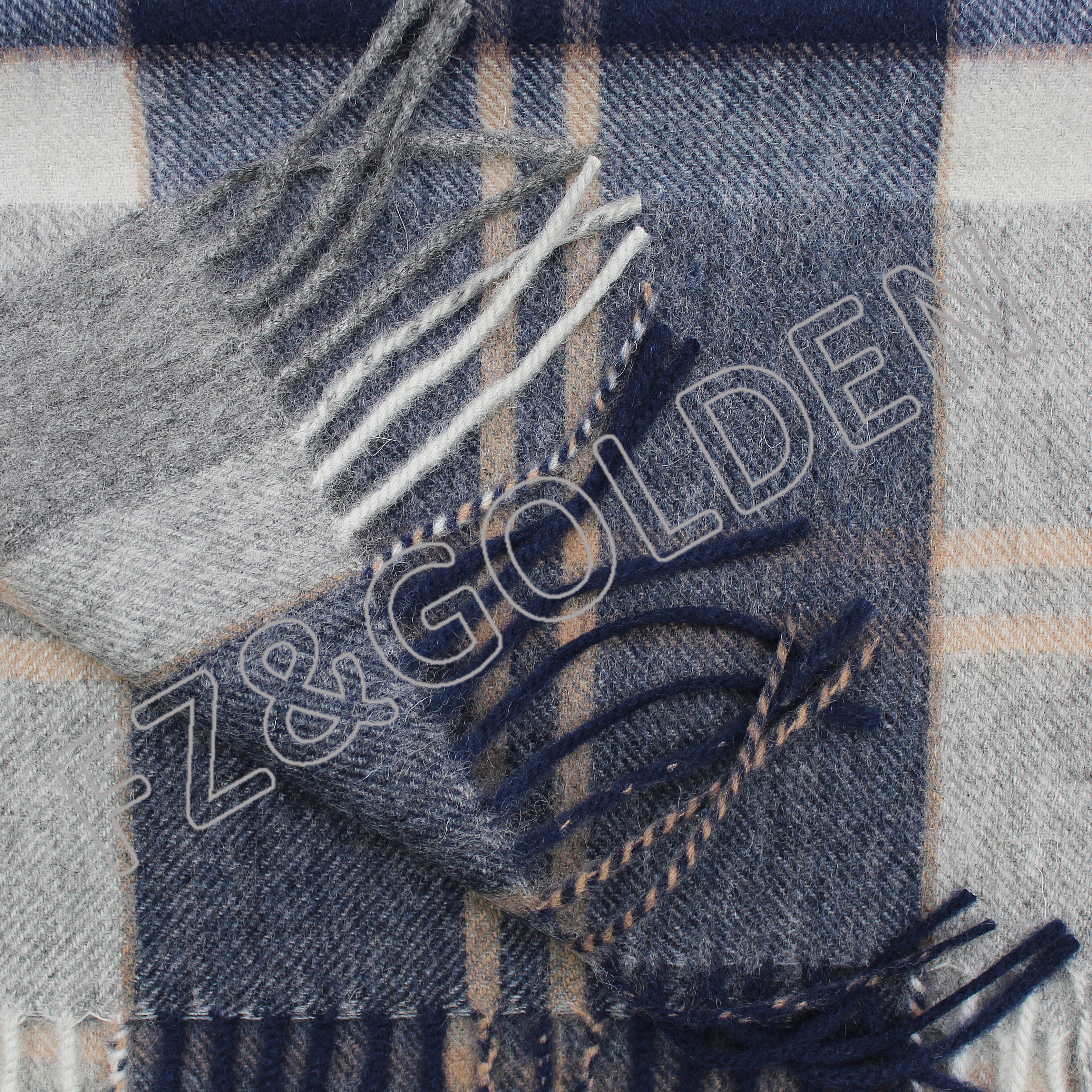 FZSC-3025 Item Fabric 100% Wool Size 32*180cm Feature Comfortable and Breathable Fashion Plaid Warm Pashmina Imitation Wool Neck Scarves Fringe Winter Shawl Winter Women Stylish cashmere scarf