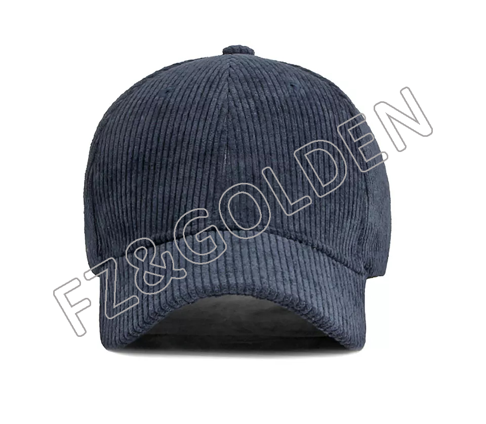FZBC20250716-8 BSCI Wholesale Custom Your Design Embroidery Logo Dad High Quality 6 Panel Baseball Cap Corduroy hat