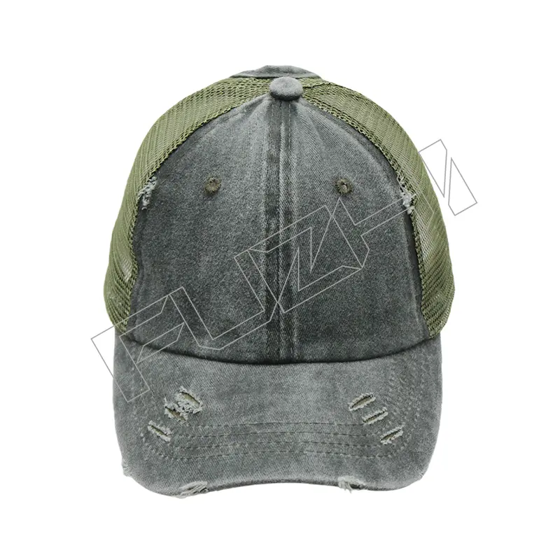 FZBC-6109 New fashion broken trucker washed vintage cap for men and women the same vintage fashion brand mesh baseball cap baseball cap wash to make old cap