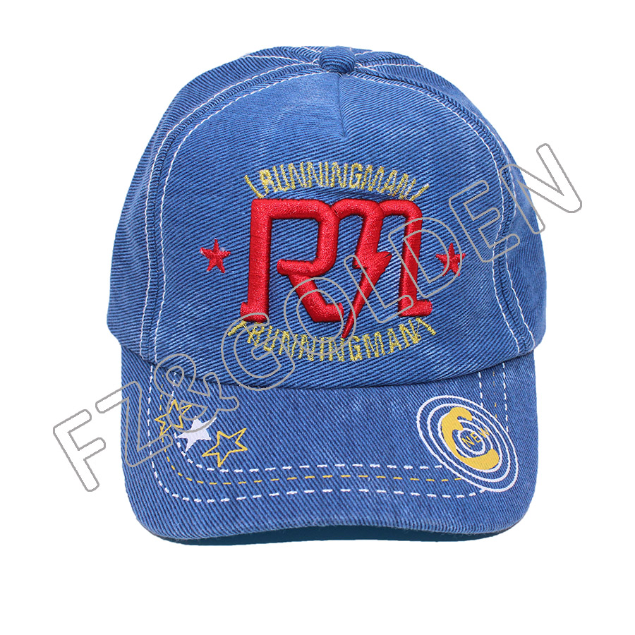 China Dad Cap Factory -
small size child 54cm custom black made snapback hats for kids - FUZHI