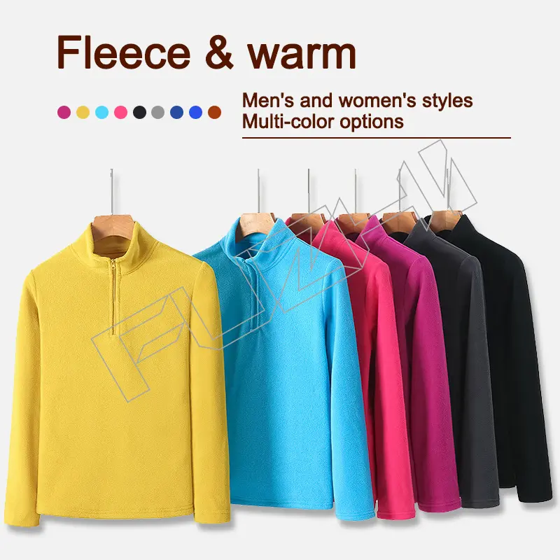 FZJA-1000 Autumn and winter pullover men and women fleece sweatershirt sports leisure fleece sweatershirt jacket polar inner bladder warm
