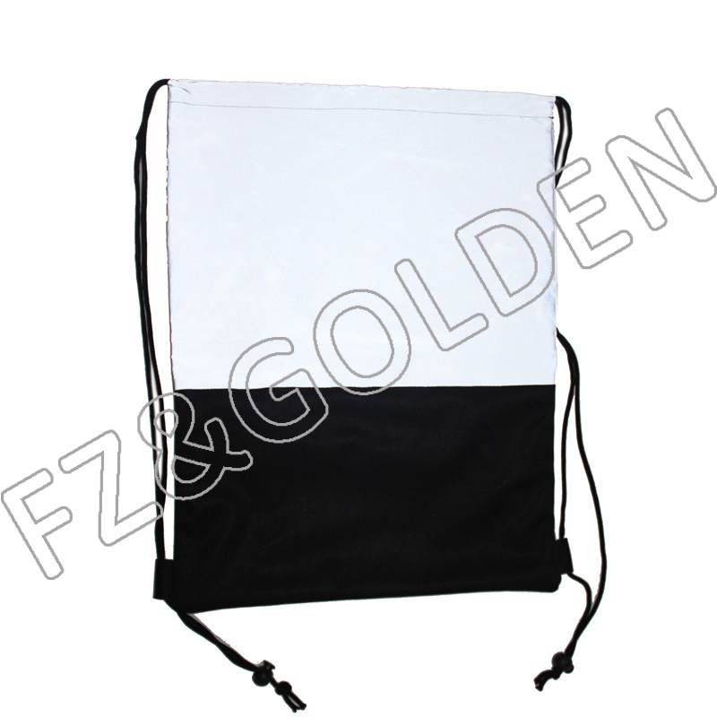 Wholesale Reflective Mitten Manufacturers -
Reflective Polyester Backpack Drawstring Bag - FUZHI