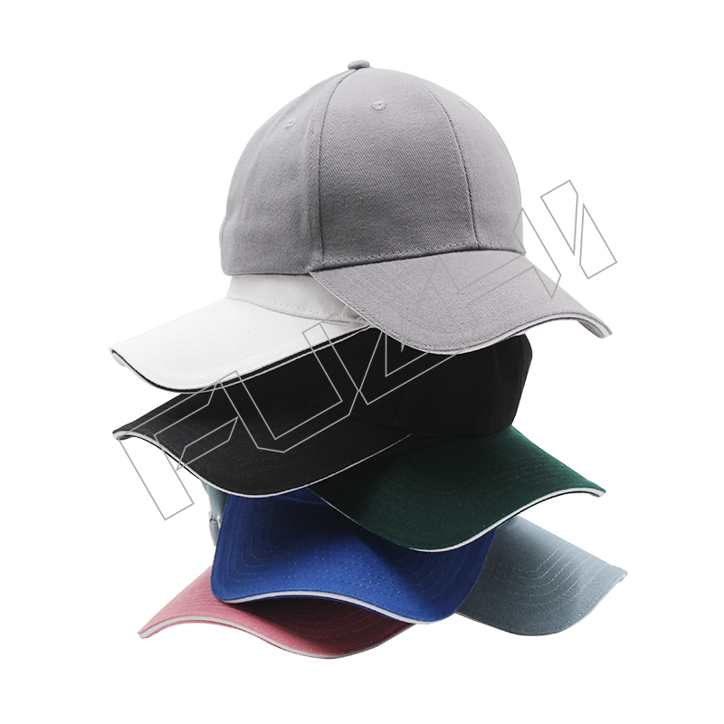 FZBC-5849 Customize high quality color 6 panel cotton baseball cap
