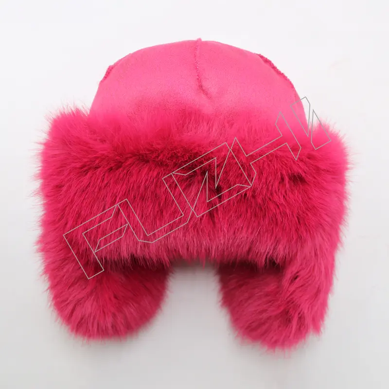 FZBH-1021 Women’s winter hat autumn and winter furry hat ski hat everything warm fur furry ear protection hat