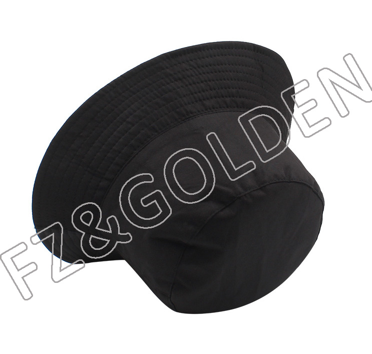 Best-Selling Kids Hat Supplier -
Sun Summer double side plain cotton custom logo fisherman bucket hat - FUZHI