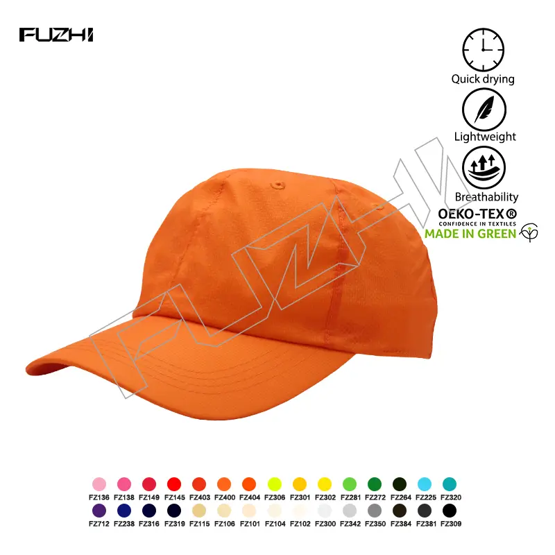 FZSC-2005 6 panel sport cap outdoor recreational baseball cap quick drying super light sport cap Featured Image