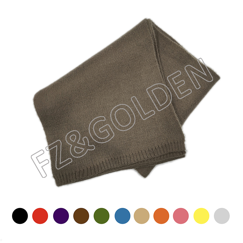 Woven Knitted Cashmere Long Wool Scarf - FUZHI