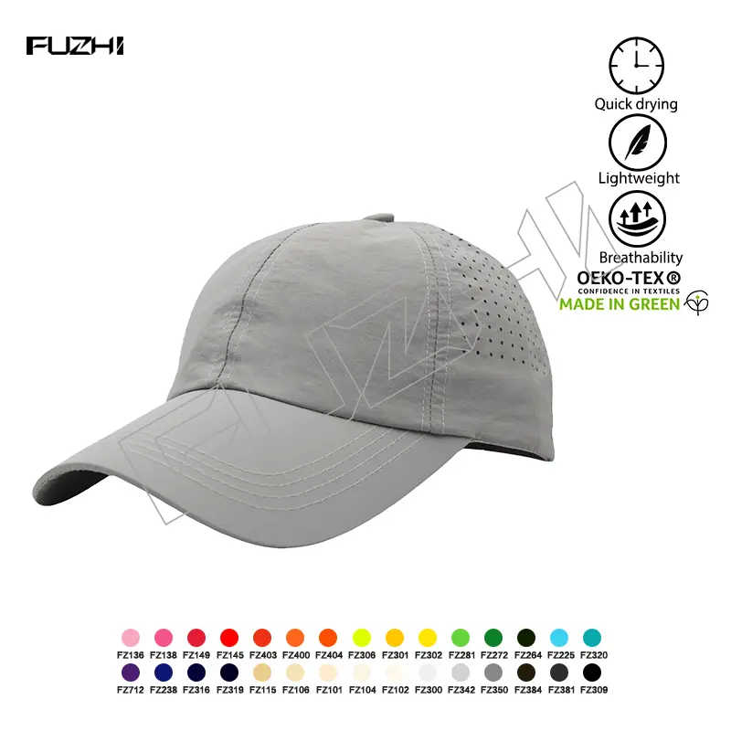 FZSC-2006 Outdoor recreation ultralight sport sun protection cap laser holes cap Featured Image