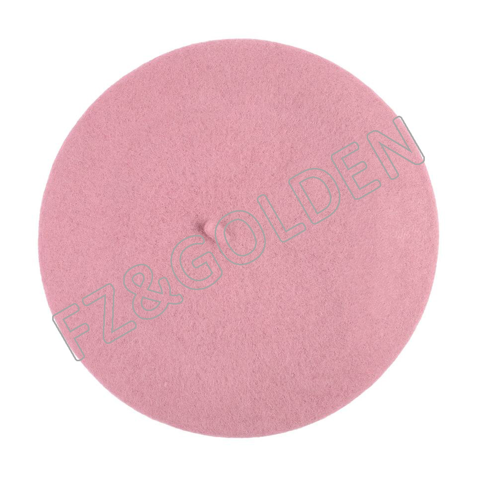 Export Snapback Hat -
French Solid Color Cashmere Classic Wool Unisex Beret Cap - FUZHI