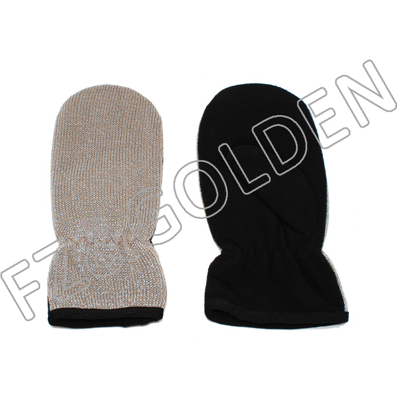 OEM/ODM Glove -
Reflective Knitted Adult Mitten - FUZHI