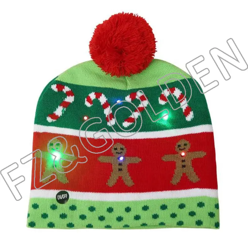 Christmas product Christmas LED Knitted Hat – FUZHI