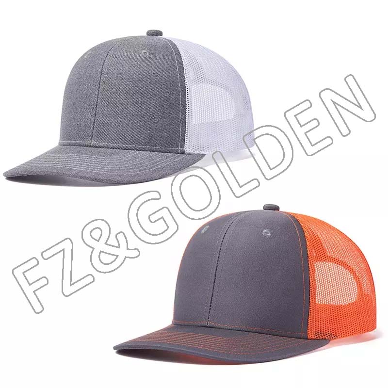 FZBC20250716-7 High Profile 6 Panel Hats Gorra Men Sports Cotton Custom Embroidery Logo Mesh Trucker cap