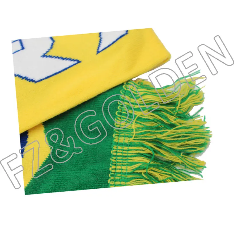 High Quality Custom Embroidery Knitted Scarf – FUZHI
