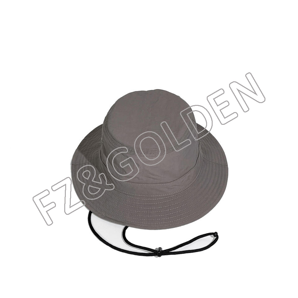 High-Quality Hat For Winter -
Salahe Unisex Cotton Solid Color UPF50 UV Boonie Beach custom bucket hat logo Cap - FUZHI