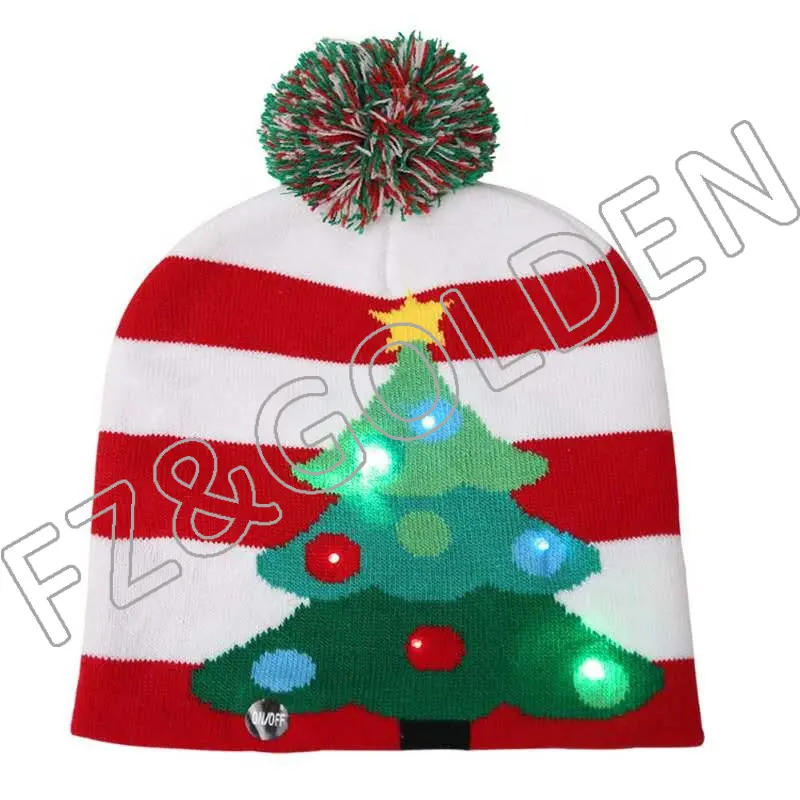 Christmas product Christmas LED Knitted Hat – FUZHI