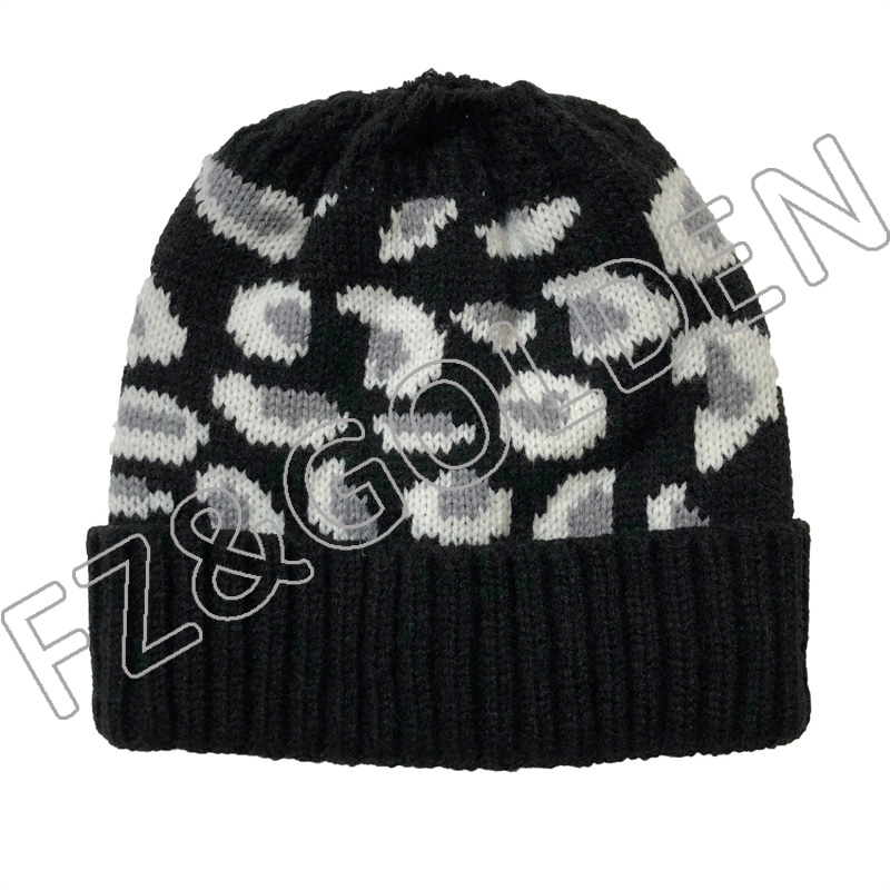 Custom Beanie Supplier -
Winter Warm Custom Elastic Running Beanie with Ponytail Hole - FUZHI