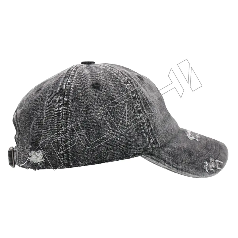 FZBC-6105 Denim broken washed vintage cap hip hop baseball cap men and women with the same fashion brand couple cap
