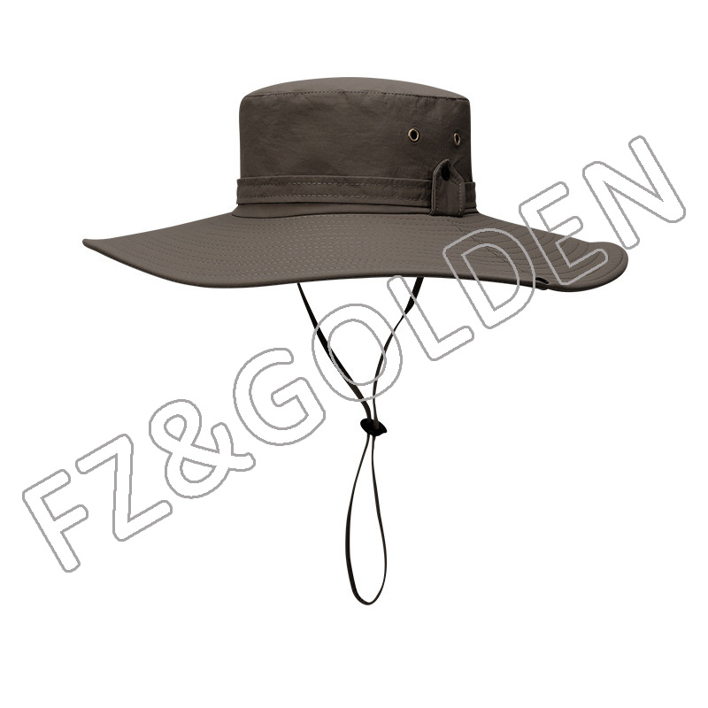 China Kids Hat Supplier -
Fishing Windproof UPF50+ UV Protection Beach Mesh Sun Fisherman Bucket Hats - FUZHI