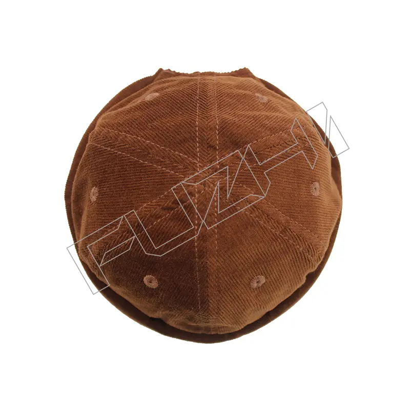 FZDL-1007 Fashion art casual dairy life corduroy bowler hat skull cap melon skin hat