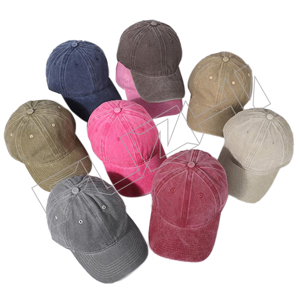 FZBC-5823 Customize high quality 6 panel color washed cotton baseball cap