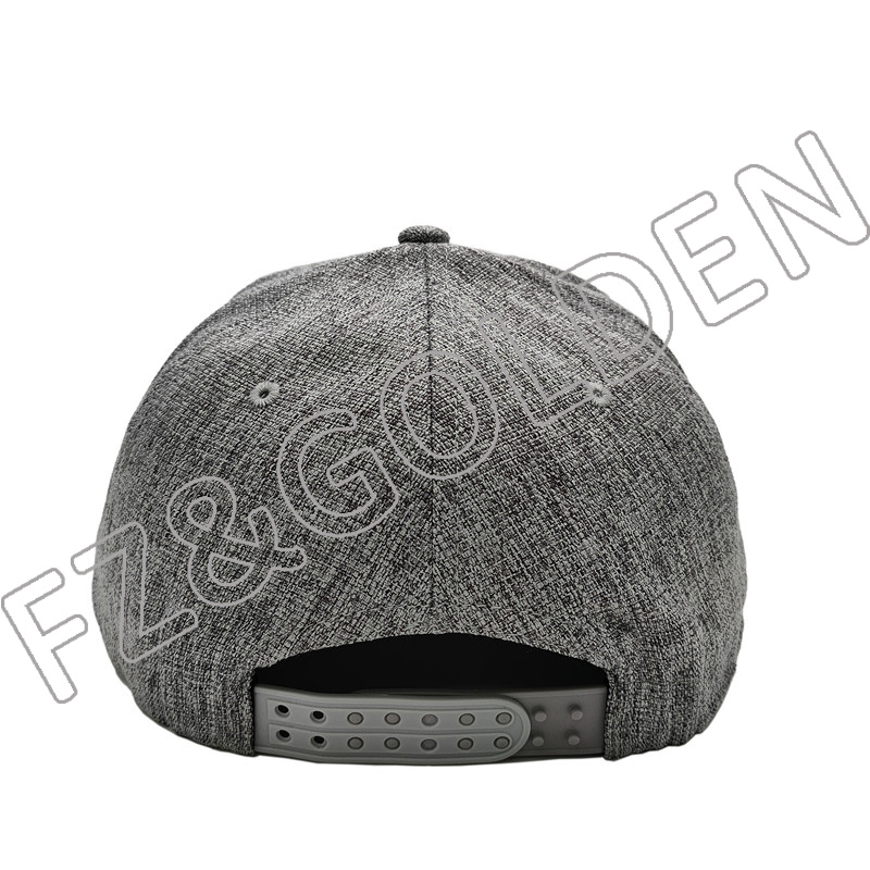 High-Quality 5 Panel Baseball Cap Manufacturer -
6 Panel Custom Logo Snapback Cap Flat Peak - FUZHI