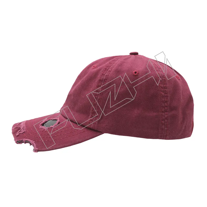 FZBC-6106 New broken hole baseball cap men and women broken washed vintage cap young couple tide washed broken hole cap