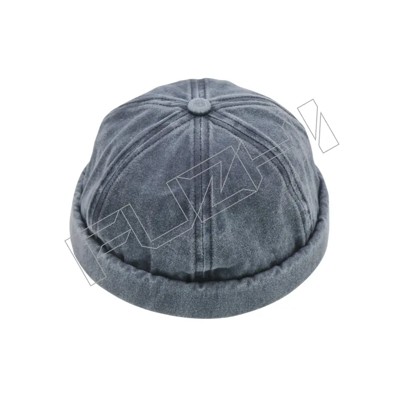 FZBC-6111 Men’s and women’s watertight washed vintage skull cap melon cap retro soft top landlord hat