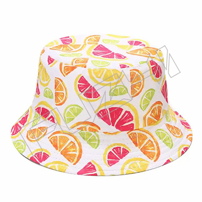 FZFH20250623 Custom New Design Print Fruit Pattern Beach Hawaii Fisherman Summer Reversible banana bucket hat