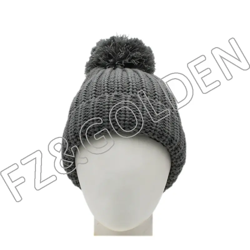 China 5 Panel Hat Manufacturer –
Polyester Knitted Hat With Ball – FUZHI