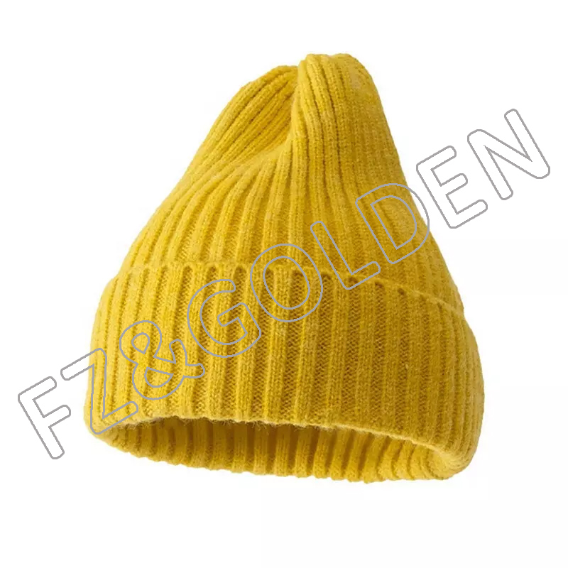 FZBH20250722-2 Knit Beanie Warm Soft & Stretchy Daily Ribbed Toboggan Cap Winter Hats for Cold Weather