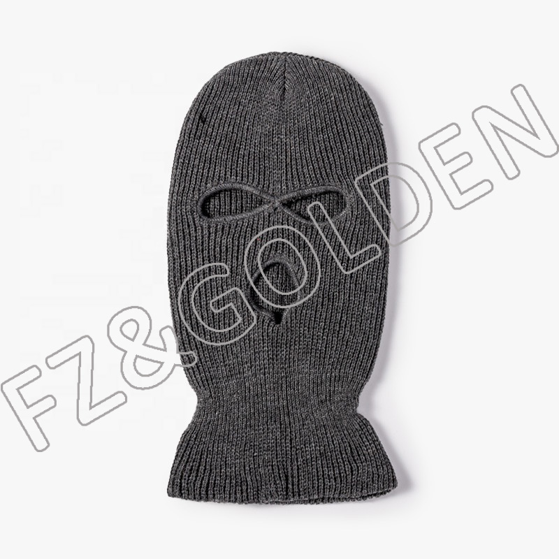 High-Quality Beanie Factory -
3 Hole Winter Ski Mask Knitted Balaclava Hat - FUZHI