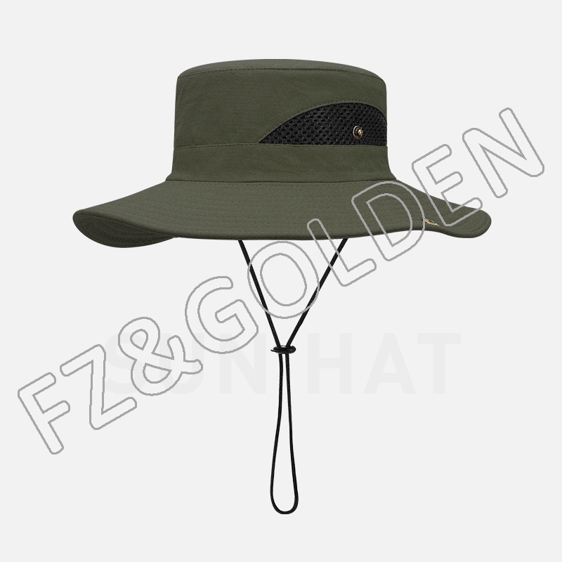China Kids Hat Supplier -
Fishing Windproof UPF50+ UV Protection Beach Mesh Sun Fisherman Bucket Hats - FUZHI