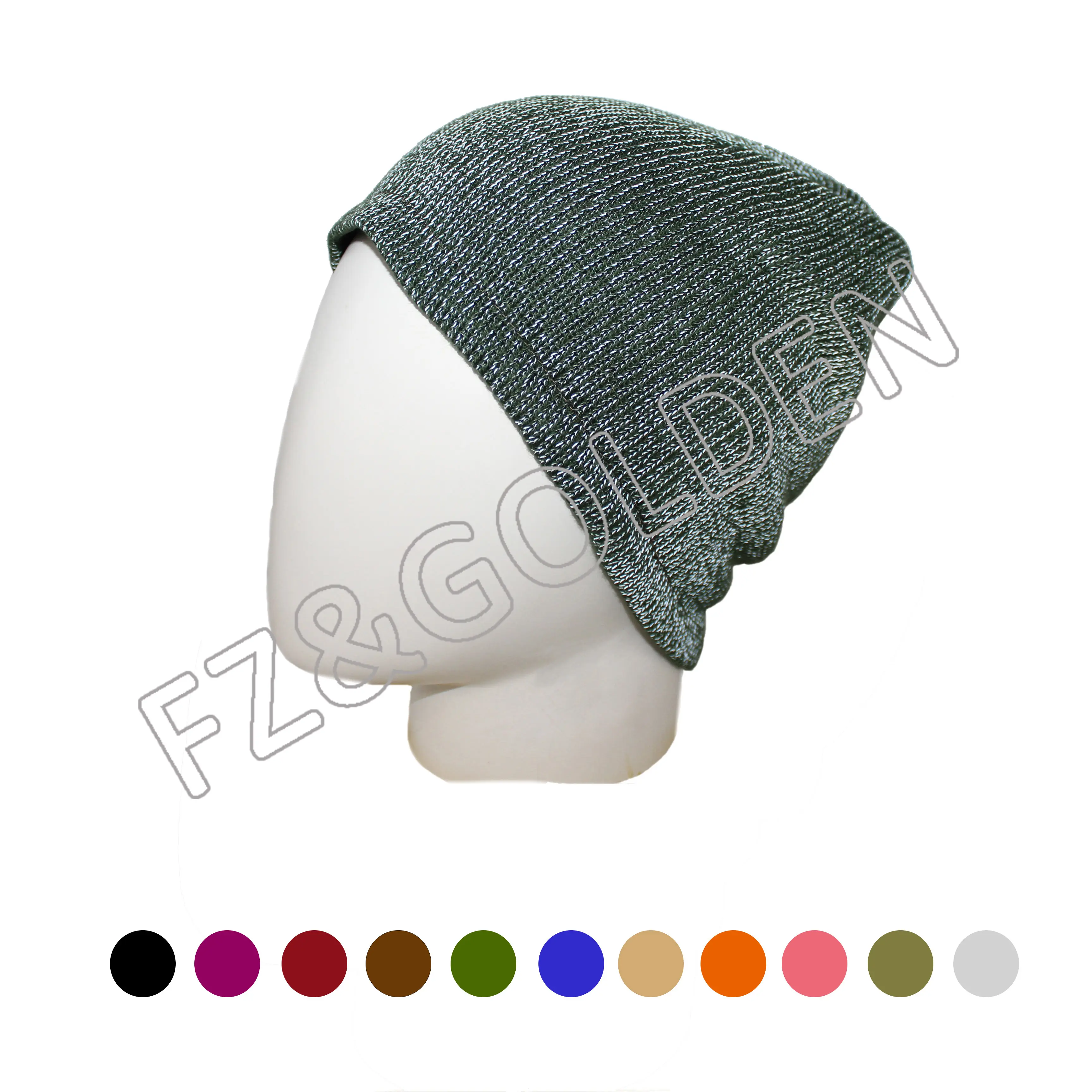 Best-Selling Pom Beanie Manufacturer –
Reflective Unisex Acrylic Knitted Beanie – FUZHI