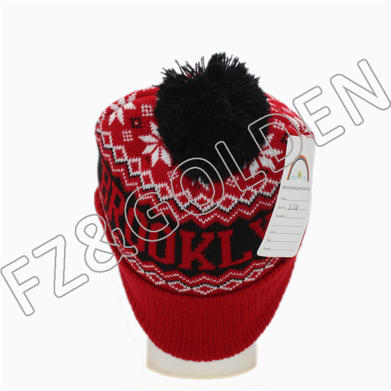 OEM/ODM Organic Cotton Beanies -
Warm Knitted Hat With Pom - FUZHI