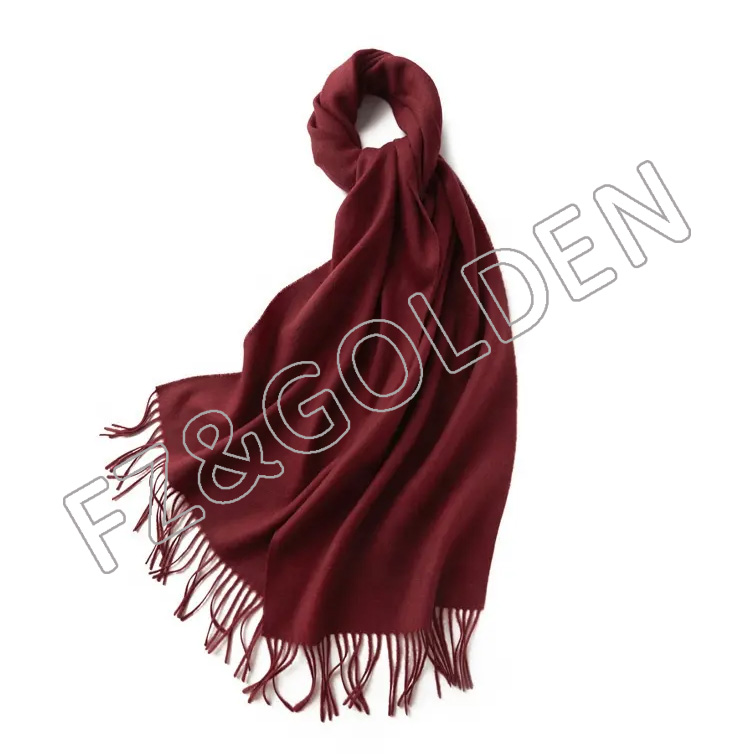 FZSC20250626 custom logo winter ladies pure 100% cashmere shawls designer luxury long tassel pashmina stoles wool scarves for women men