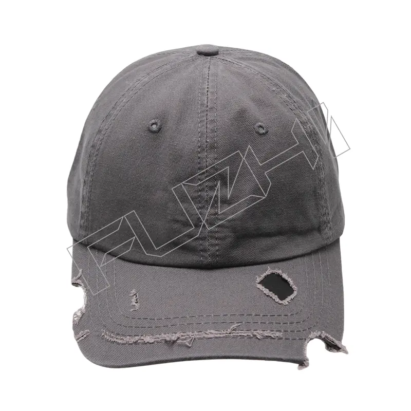 FZBC-6106 New broken hole baseball cap men and women broken washed vintage cap young couple tide washed broken hole cap