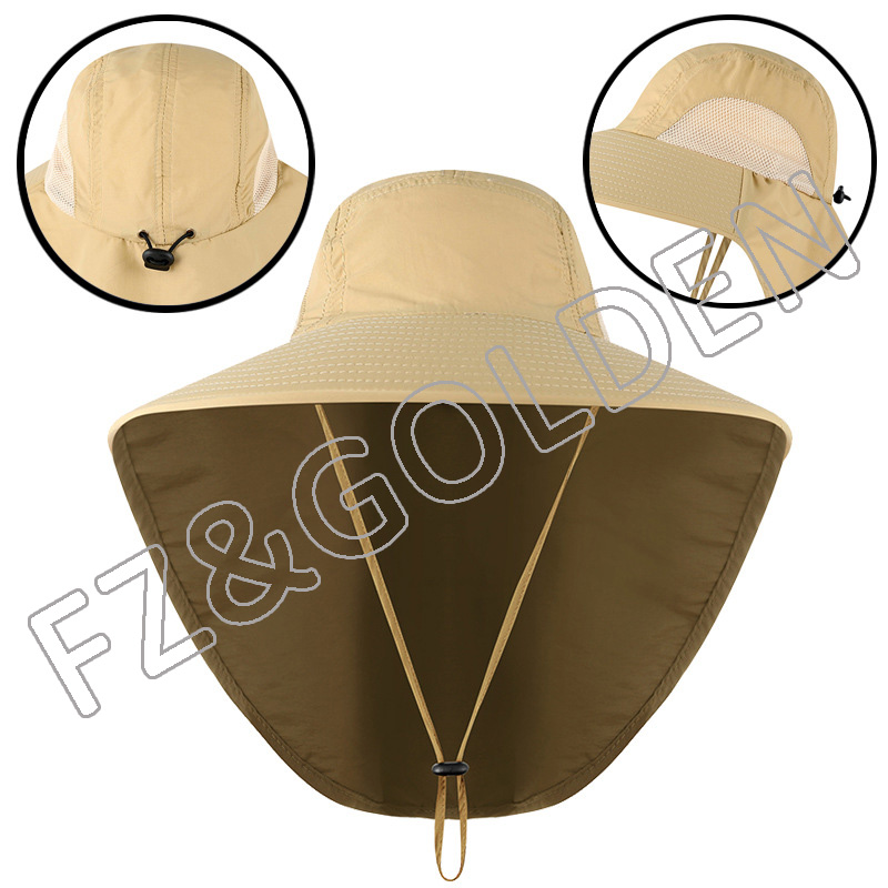 Best-Selling Kids Hat And Scarf Set Supplier -
The Depot Lightweight Quick Dry Polyester Packable Nylon Sun Bucket Hat - FUZHI