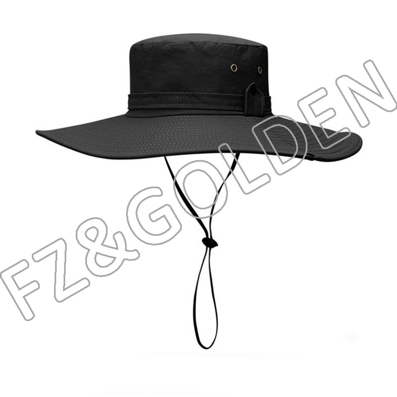 Wholesale Hat Suppliers -
Waterproof Sun Outdoor UV Protection Bucket Mesh Boonie Adjustable Fishing hats & caps - FUZHI