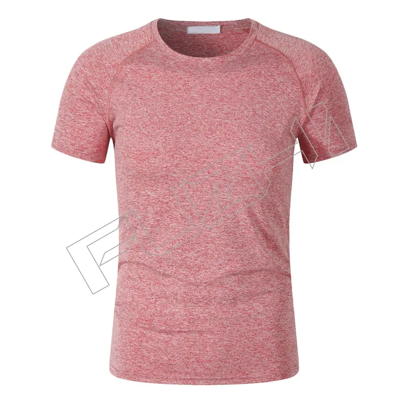 FZTS-1002 Summer cationic sports T-shirt custom outdoor running fitness round neck quick drying work shirt