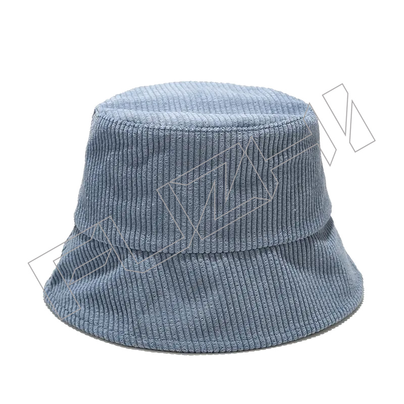 FZFH20250625-4 Custom Logo Yellow Black Brown 100% Polyester Character Adults Unisex plain blank corduroy bucket hats custom logo