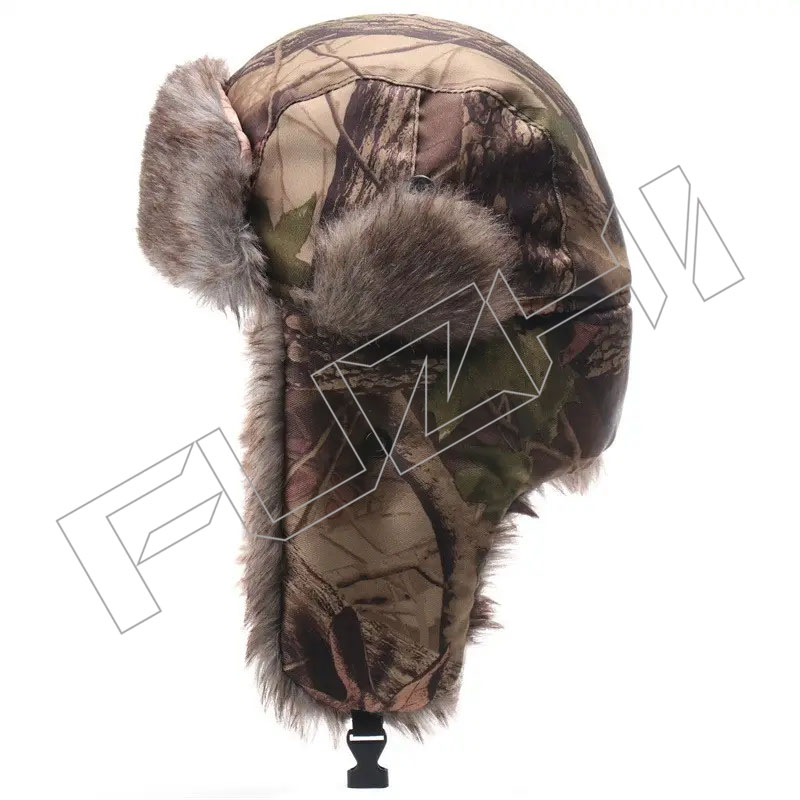 FZWH20250626-2 Russian sherpa hat soft faux fur sherpa ear flap hat cap winter ski trapper Winter Trooper Hat