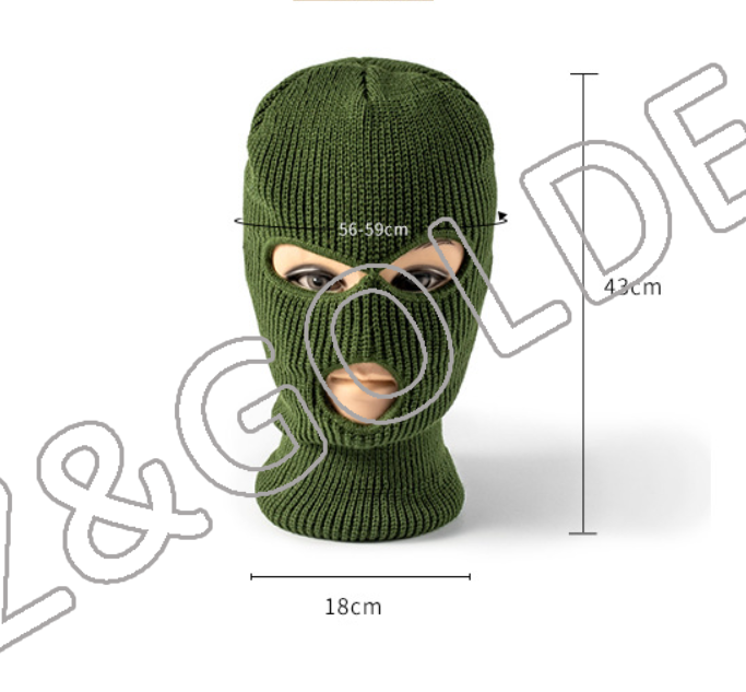 High-Quality Beanie Factory -
3 Hole Winter Ski Mask Knitted Balaclava Hat - FUZHI