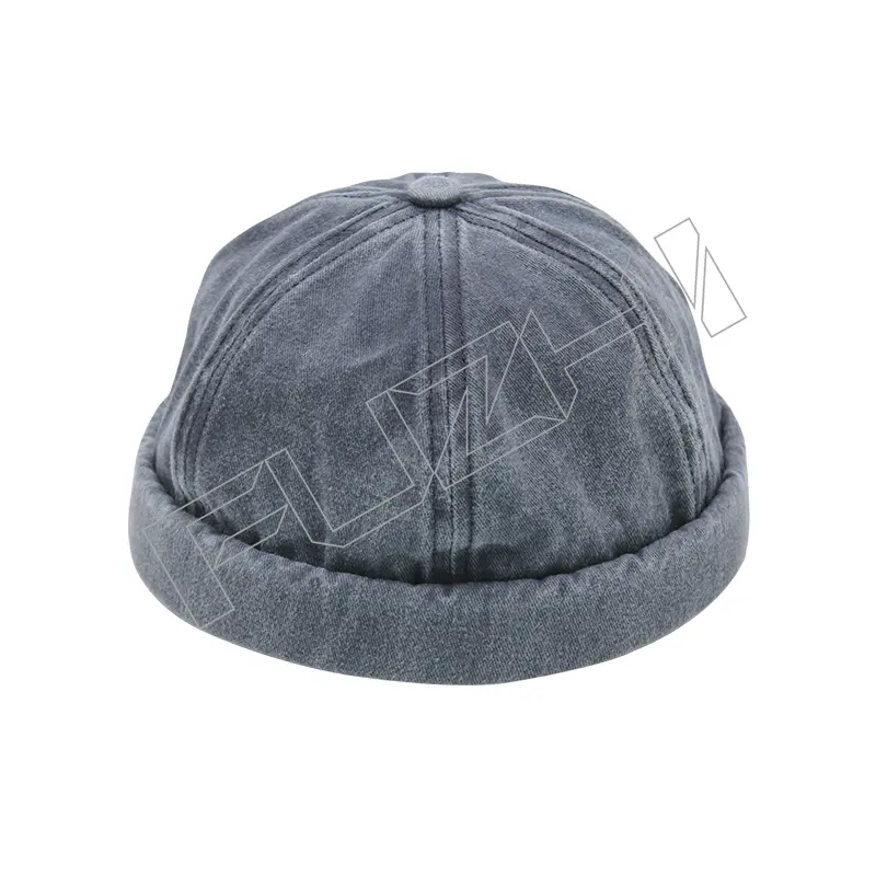 FZBC-6111 Men’s and women’s watertight washed vintage skull cap melon cap retro soft top landlord hat
