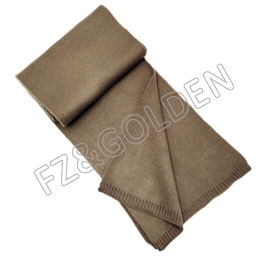 Woven Knitted Cashmere Long Wool Scarf - FUZHI