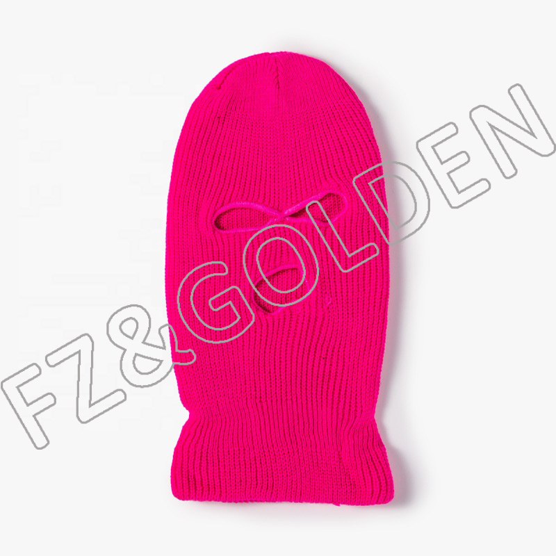 High-Quality Beanie Factory -
3 Hole Winter Ski Mask Knitted Balaclava Hat - FUZHI
