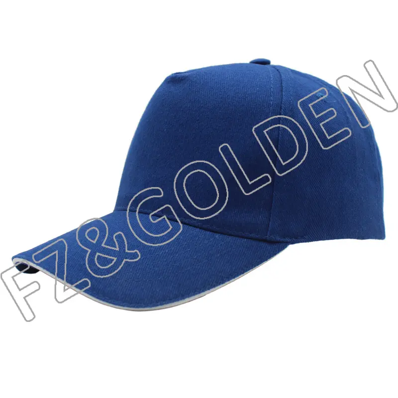 High-Quality Military Cap –
5 panel 100% Cotton Twill Baseball Cap With Sandwich Brim – FUZHI