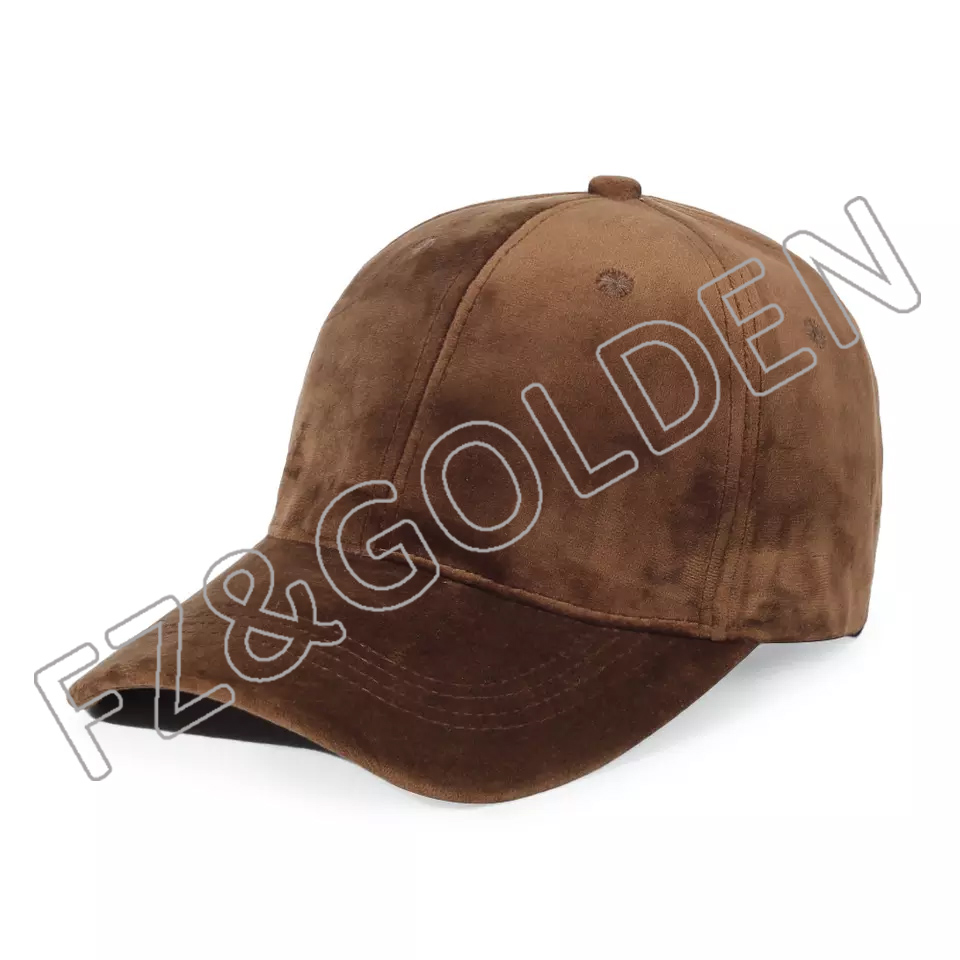 FZBC20250716-4 Custom Corduroy embroidery logo curved brim sports hat 6 panel autumn winter baseball velvet caps
