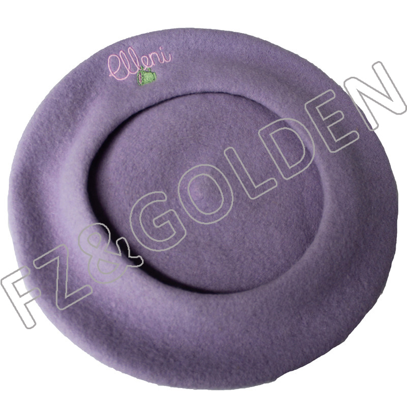 Export Fitted Baseball Caps -
Winter Warm Colorful Wool Berets - FUZHI