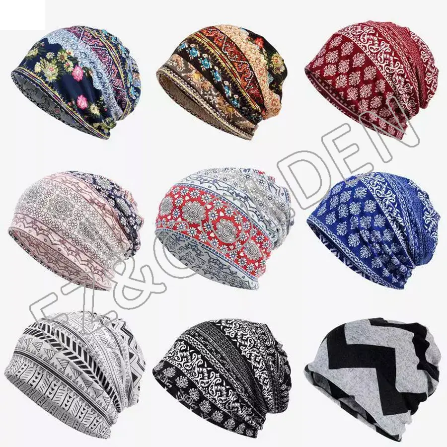 Best-Selling Organic Beanies –
Jemis Skullies Thin Bonnet Cap Autumn Casual printed Beanies Hat – FUZHI