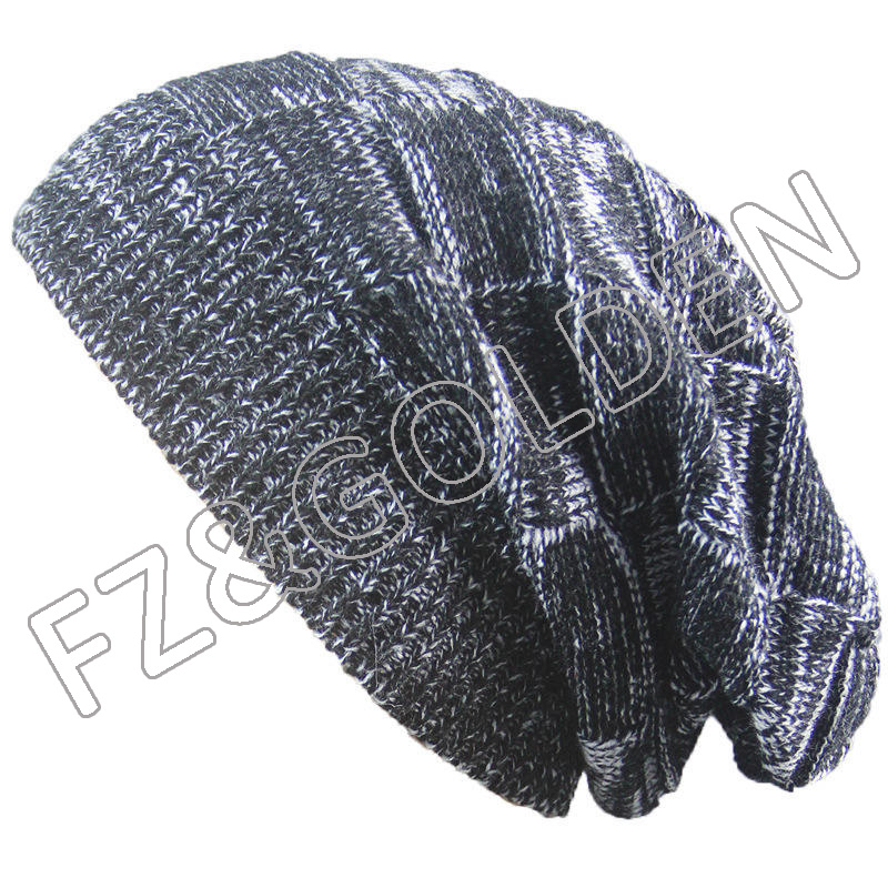 Discount Acrylic Beanie -
Wholesale Designer Men Oversize Skull Slouch Beanie Knit Hat - FUZHI